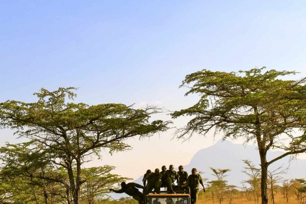 Rangers patrolling in the Kasigau Wildlife Corridor.