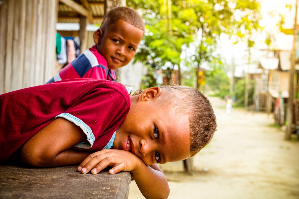 Pacific Forest Communities - Boys Boys in a town in the Pacific Forest Communities project, Colombia.