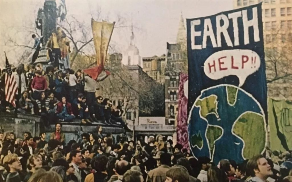 First Earth Day April 22 1970 in NYC
