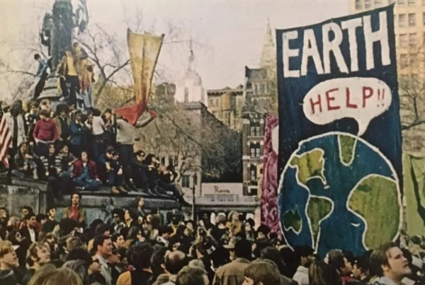 First Earth Day April 22 1970 in NYC