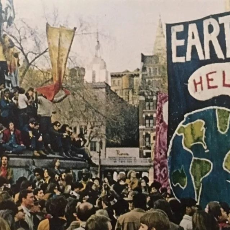 First Earth Day April 22 1970 in NYC